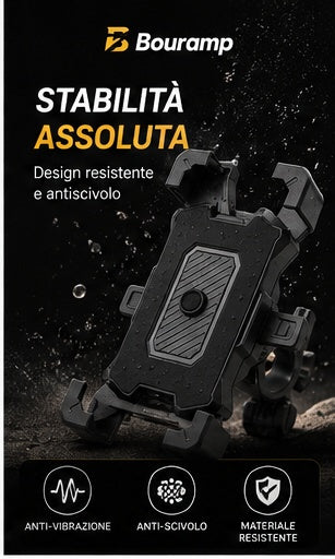 Supporto Smartphone Universale 360° per Bici, Moto e Scooter