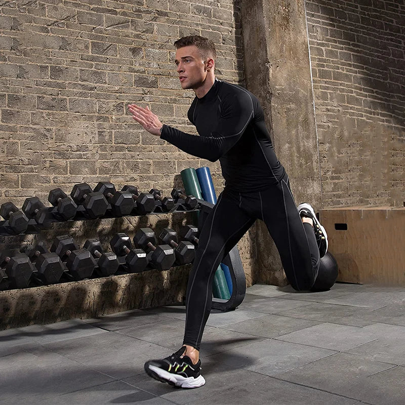Maglia Compressione Uomo Maniche Lunghe - Fitness Palestra
