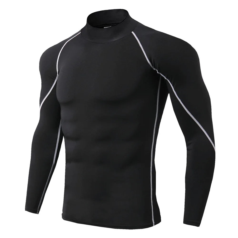 Maglia Compressione Uomo Maniche Lunghe - Fitness Palestra