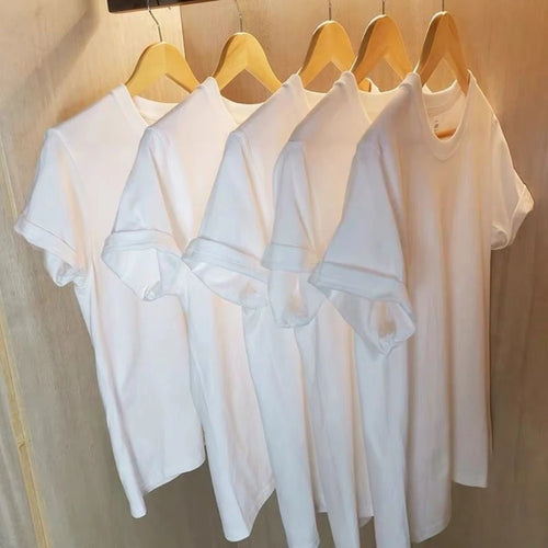 2 T-shirt Uomo/Donna 100% Cotone - Set Casual Girocollo