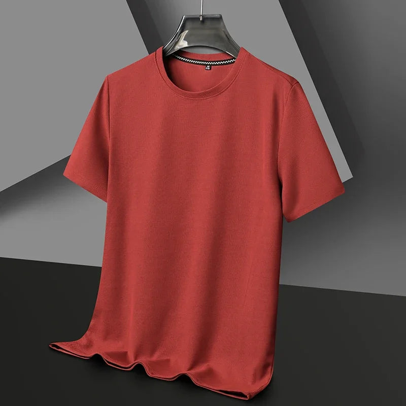 T-shirt Uomo Estiva in Tessuto Waffle - Girocollo Casual
