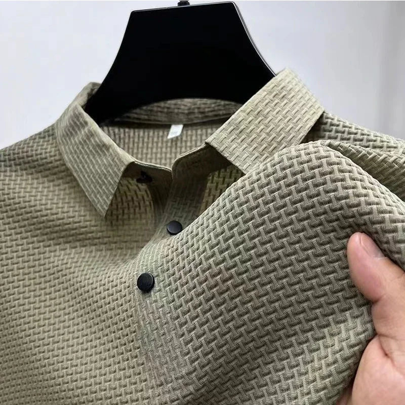 Polo Uomo Estiva - Tinta Unita Casual Traspirante