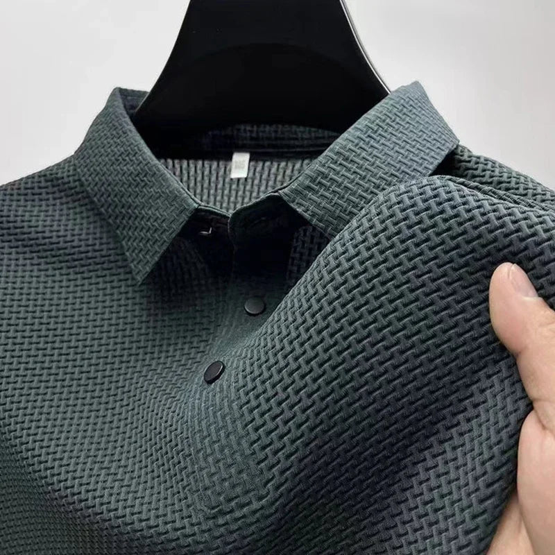 Polo Uomo Estiva - Tinta Unita Casual Traspirante
