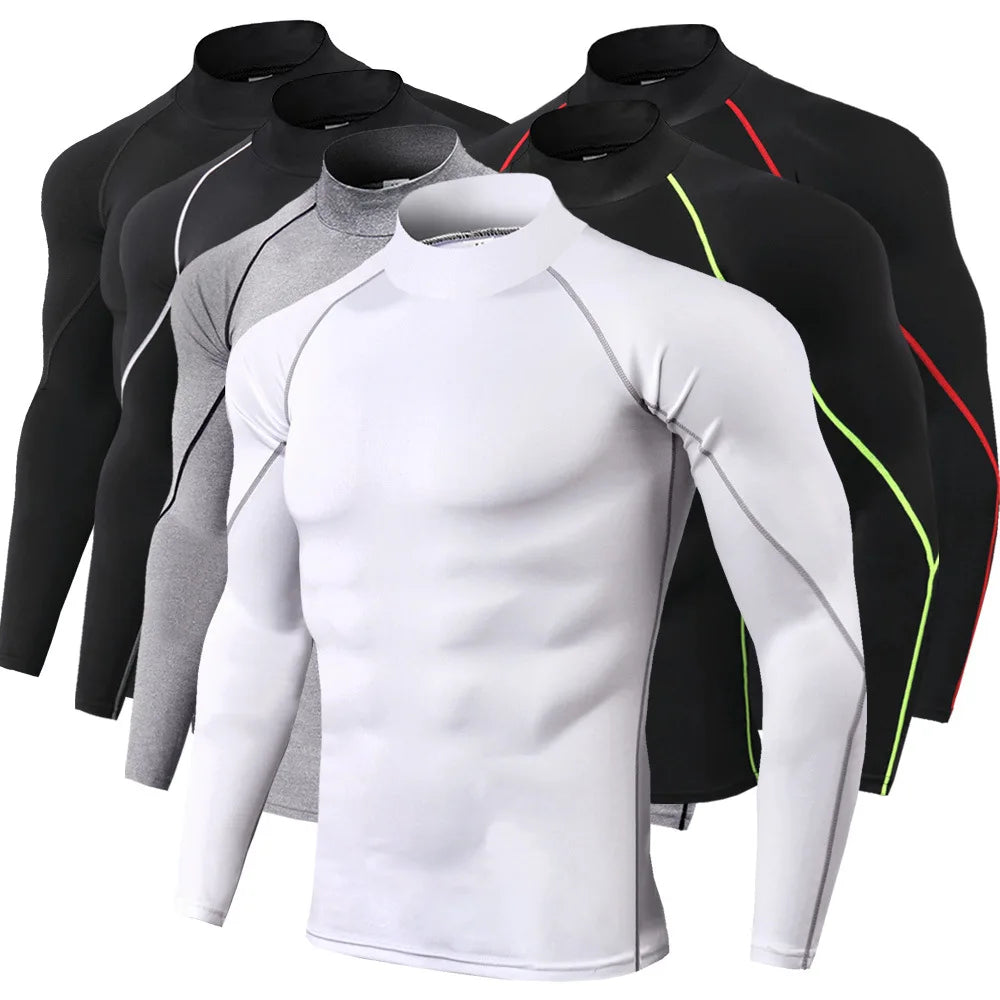 Maglia Compressione Uomo Maniche Lunghe - Fitness Palestra