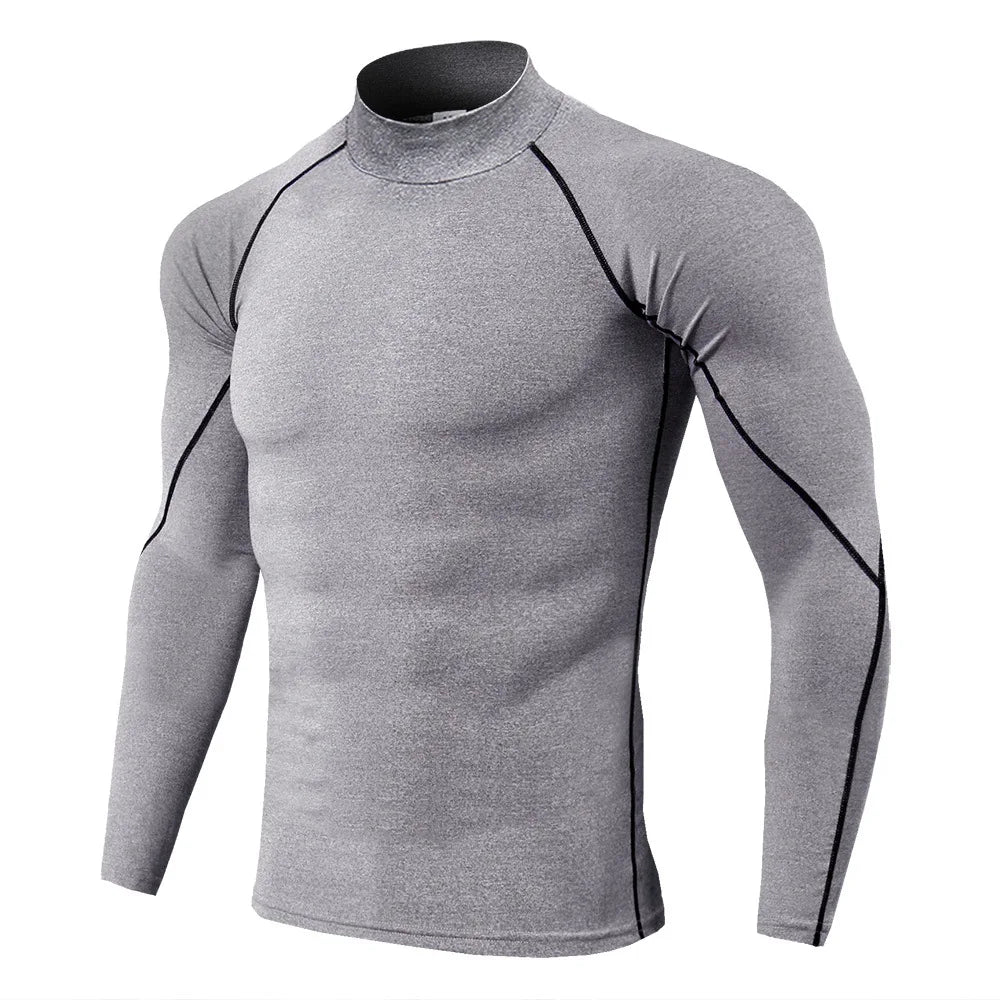 Maglia Compressione Uomo Maniche Lunghe - Fitness Palestra