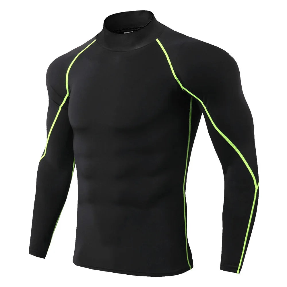 Maglia Compressione Uomo Maniche Lunghe - Fitness Palestra